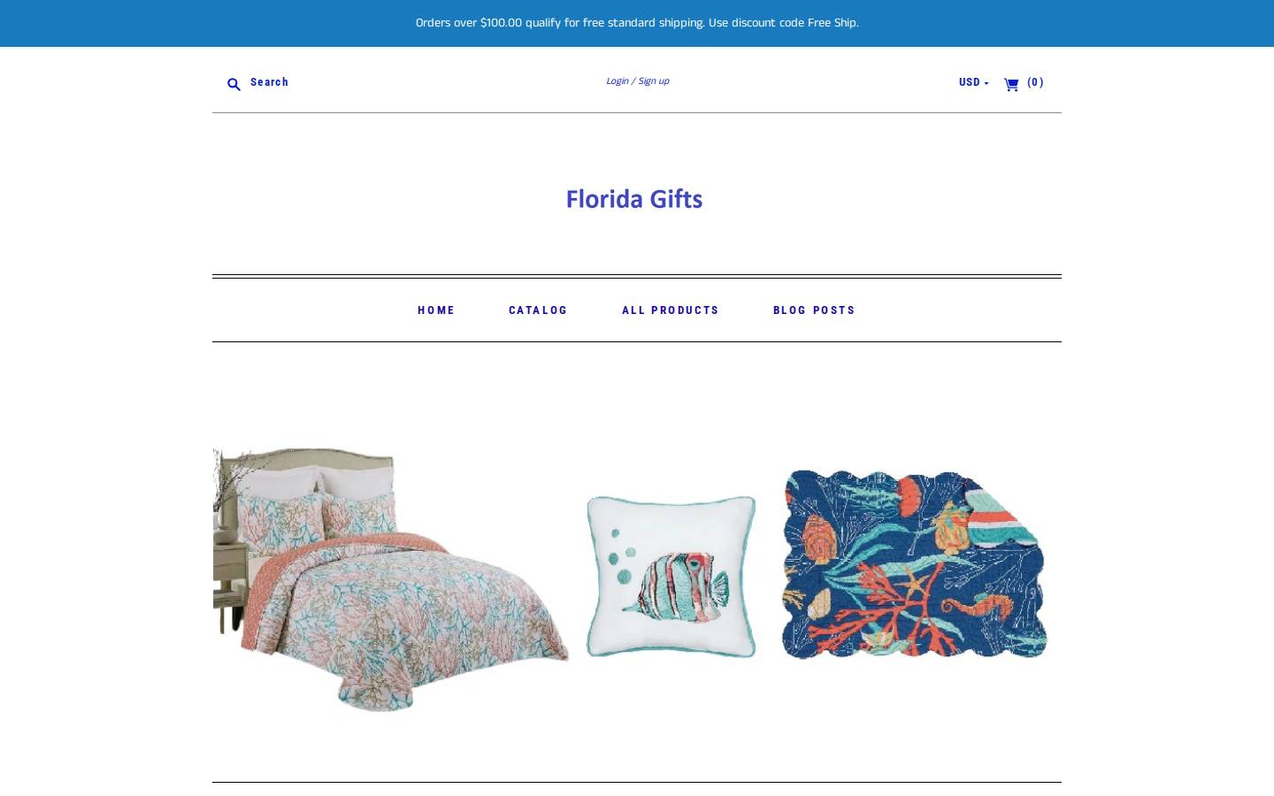 floridagiftsonline.com homepage screenshot