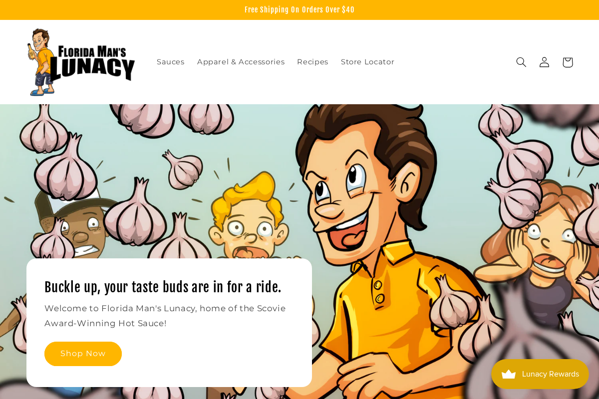 floridamanslunacy.com homepage screenshot