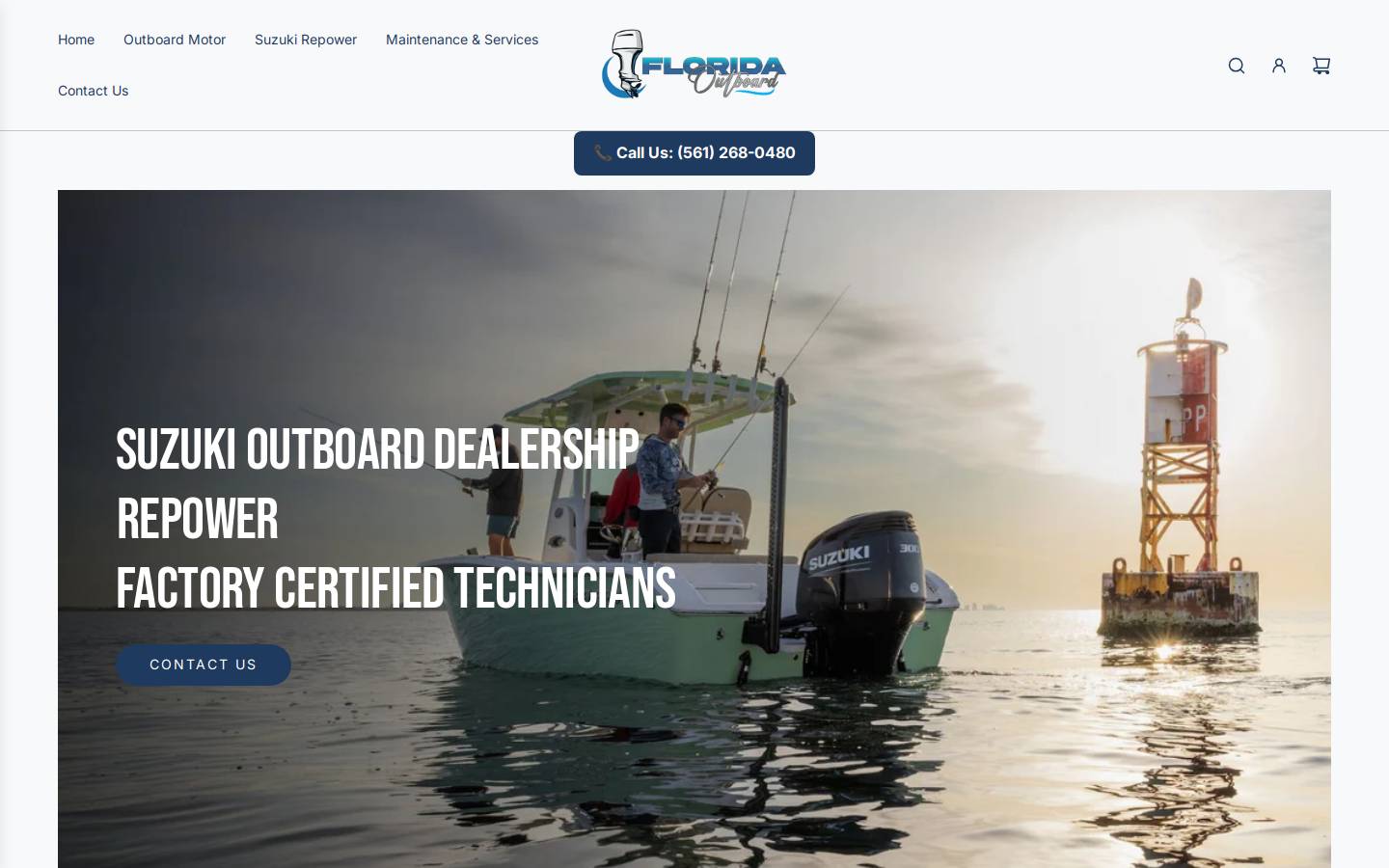 floridaoutboard.com homepage screenshot