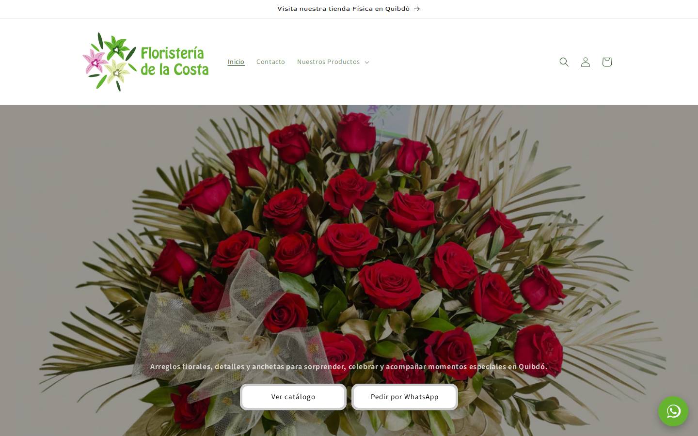 floristeriadelacosta.com homepage screenshot
