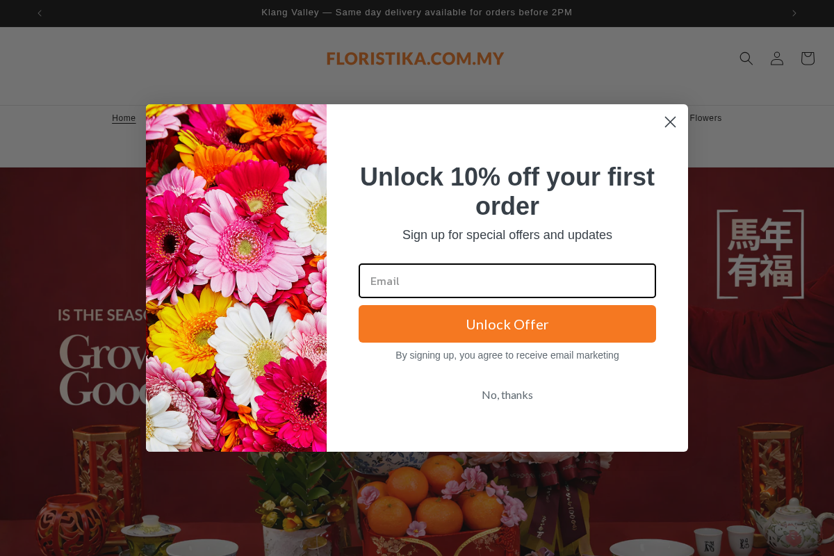 Floristika.com.my homepage screenshot