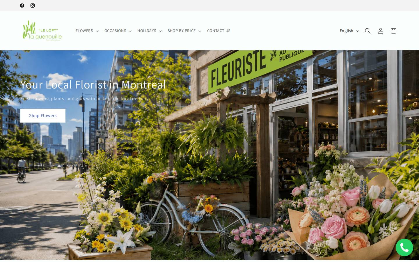 floristlaquenouille.com homepage screenshot
