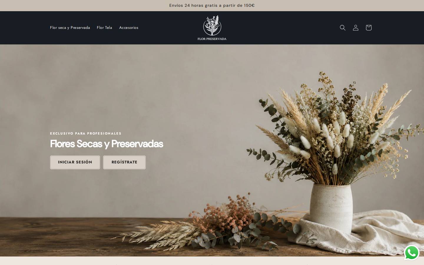 florpreservada.com homepage screenshot