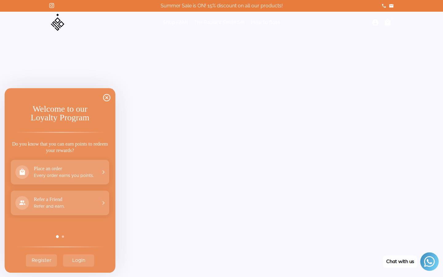 flosswithfami.com homepage screenshot