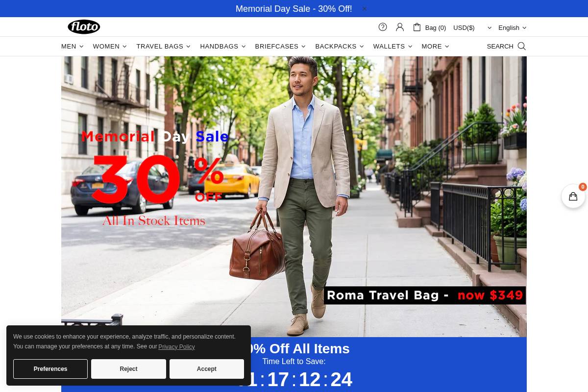 floto.com homepage screenshot