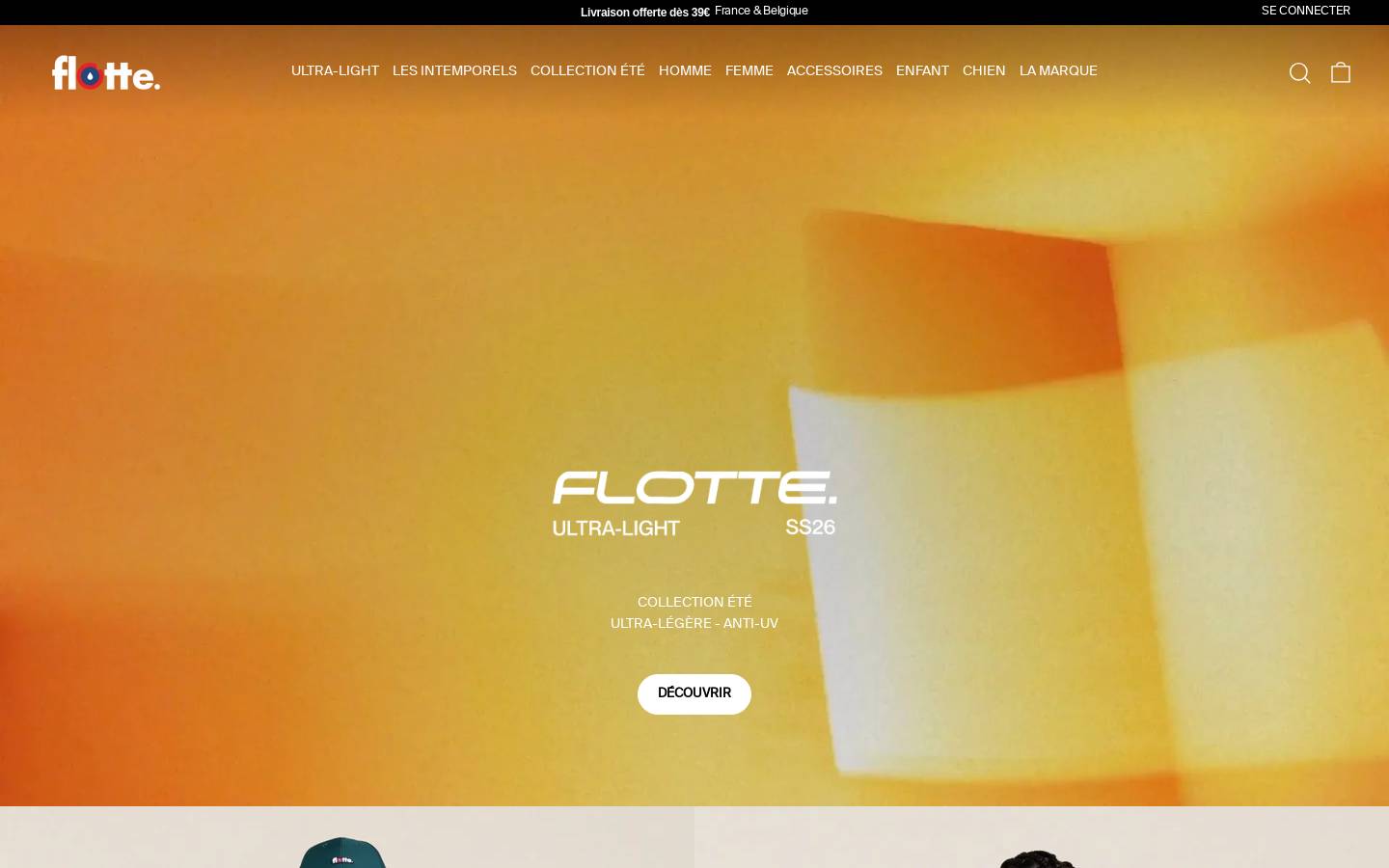 Flotte homepage screenshot