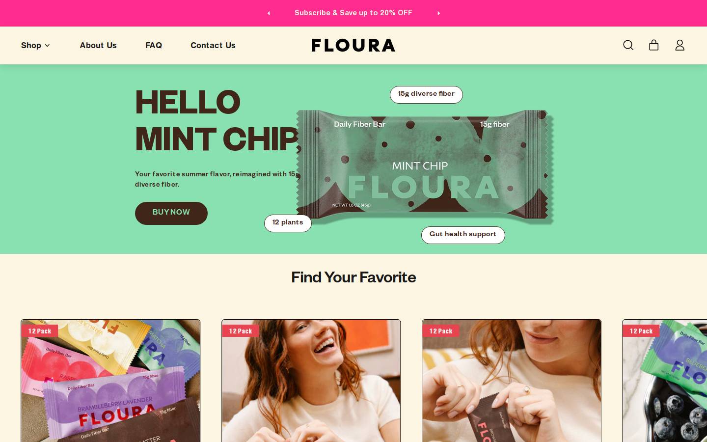 floura.com homepage screenshot