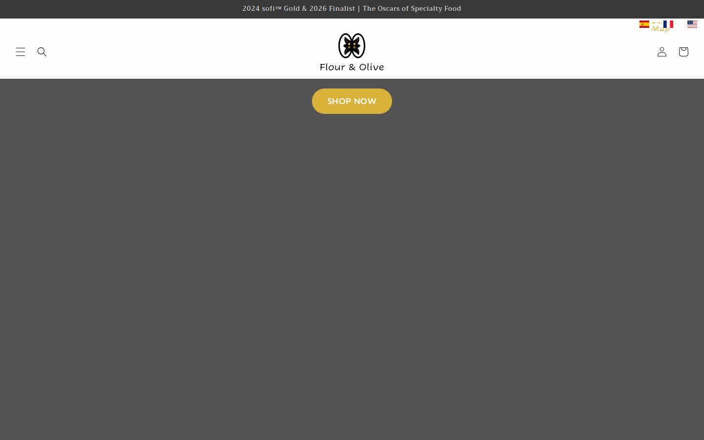flourandolive.com homepage screenshot