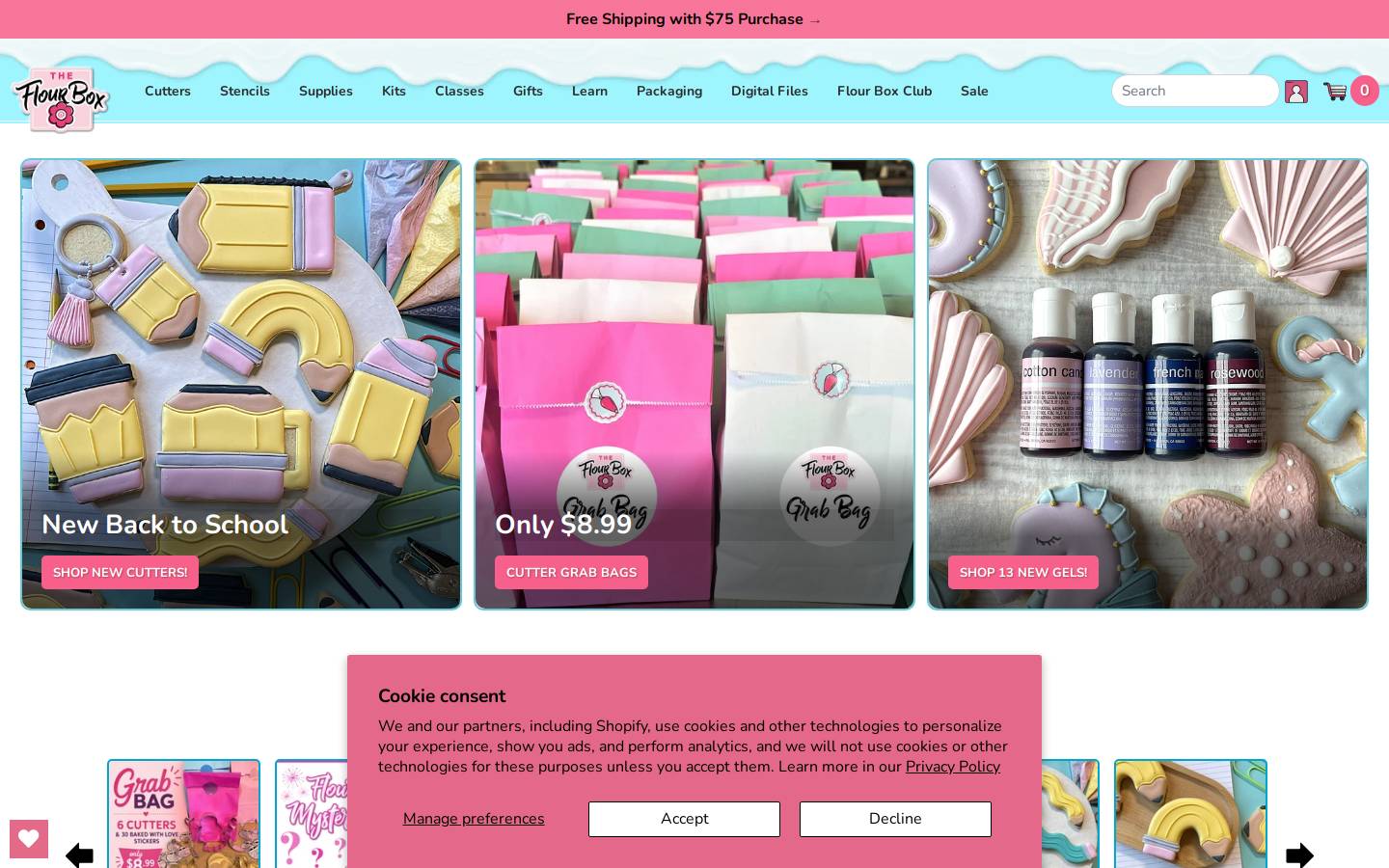 flourbox.com homepage screenshot