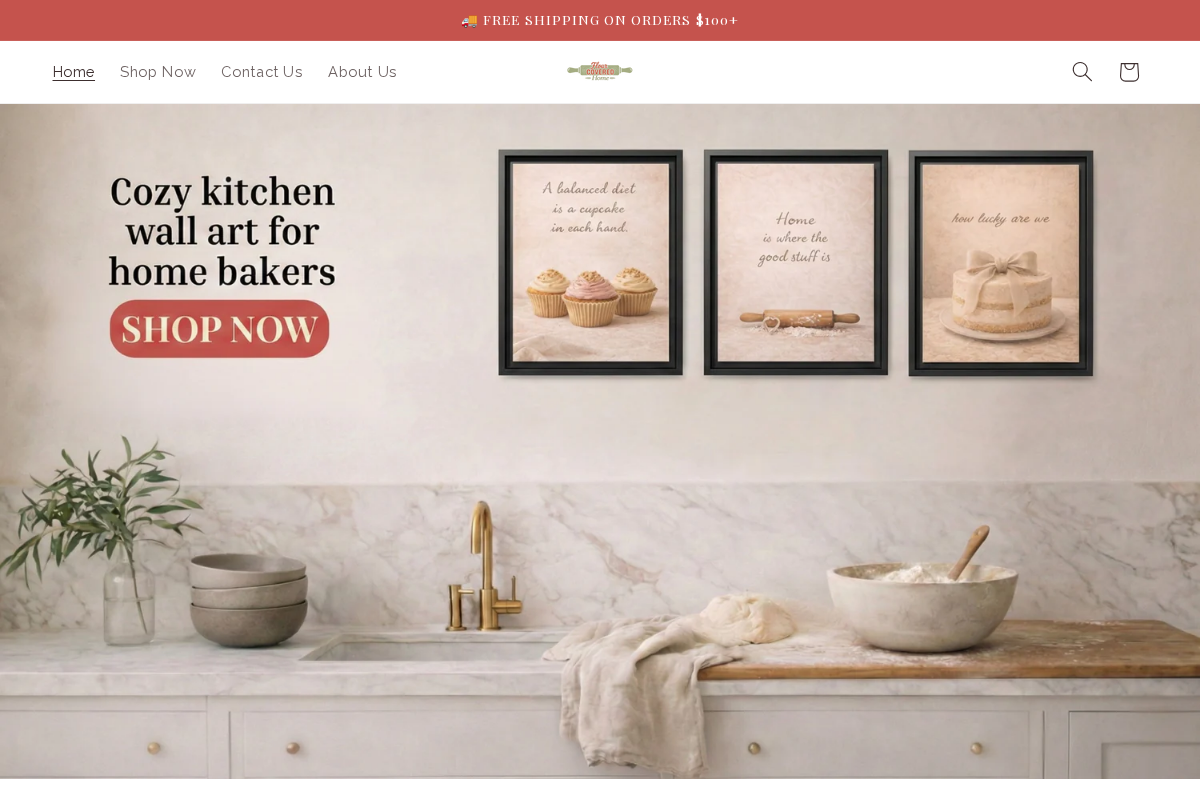 Flour Covered Home homepage screenshot