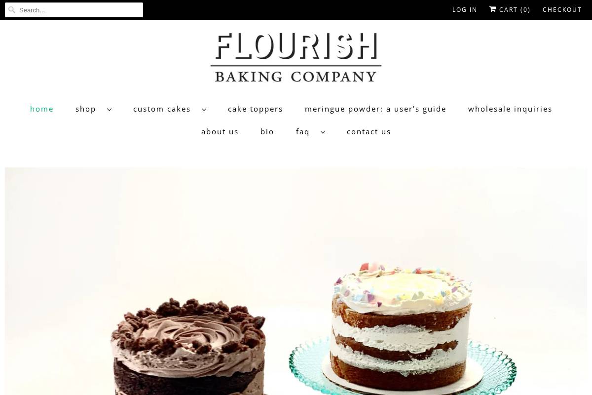 flourishbakingcompany.com homepage screenshot