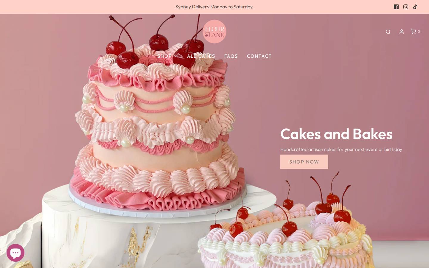 flourlane.com.au homepage screenshot