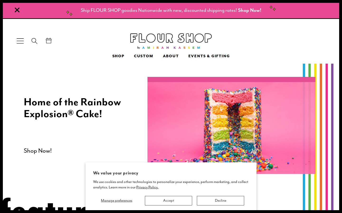 flourshop.com homepage screenshot