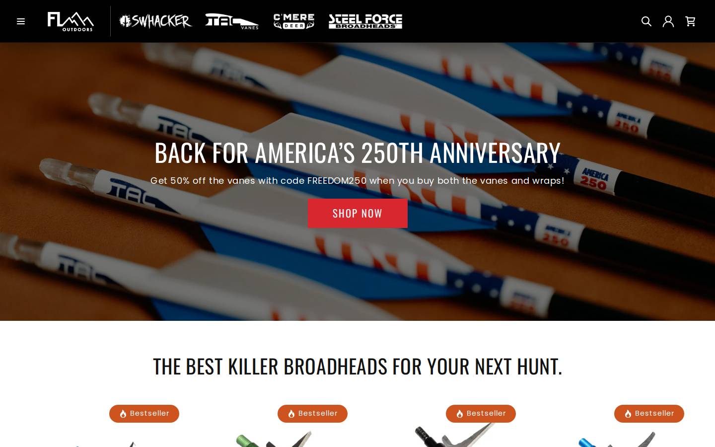 floutdoors.com homepage screenshot