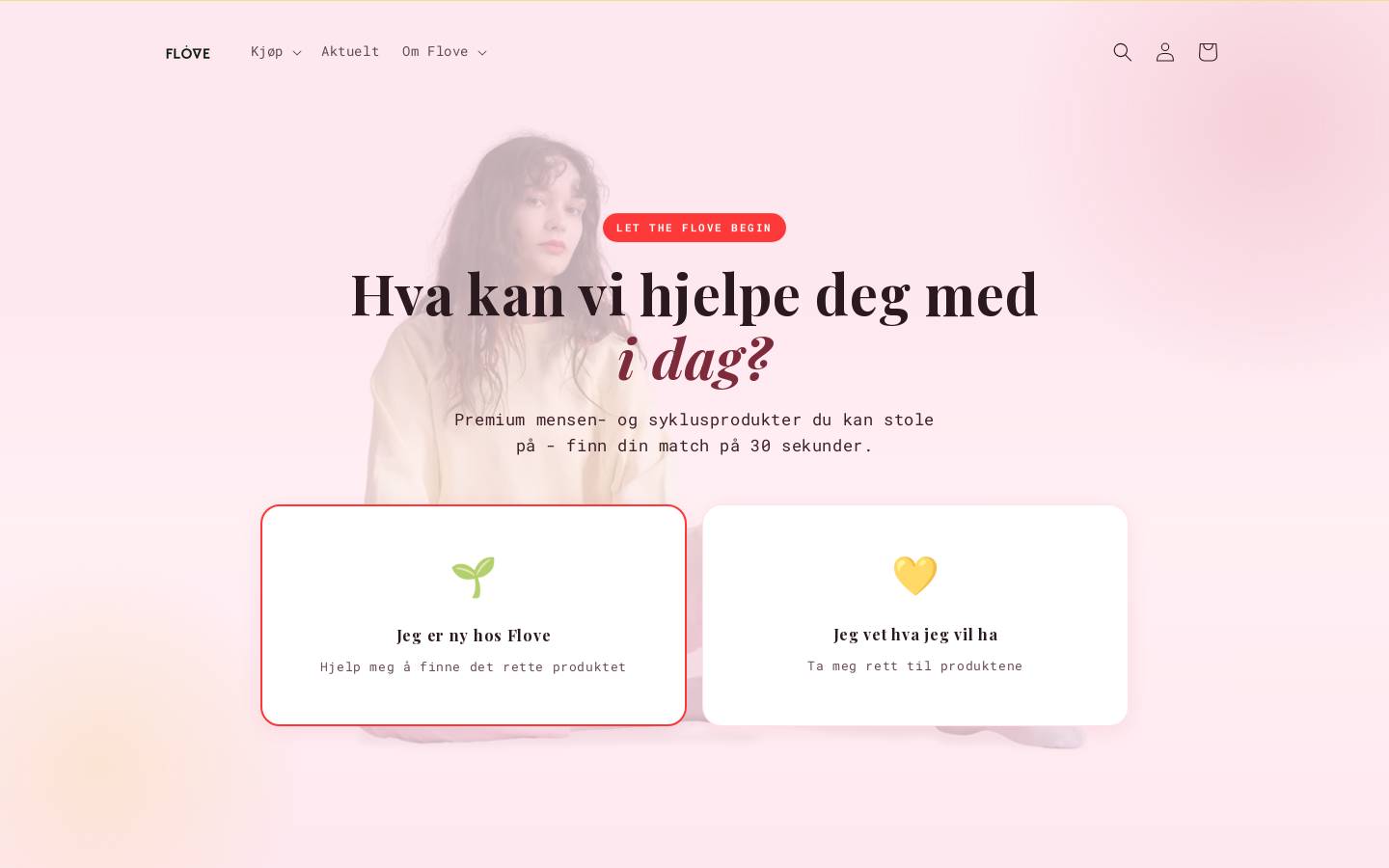 flove.no homepage screenshot