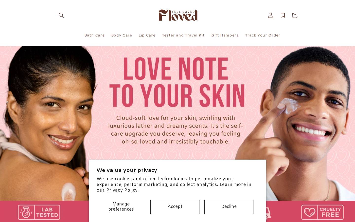 floved.in homepage screenshot