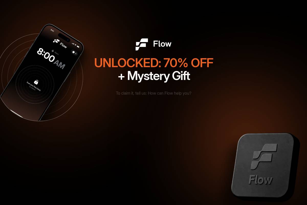 Flowalarmclock homepage screenshot