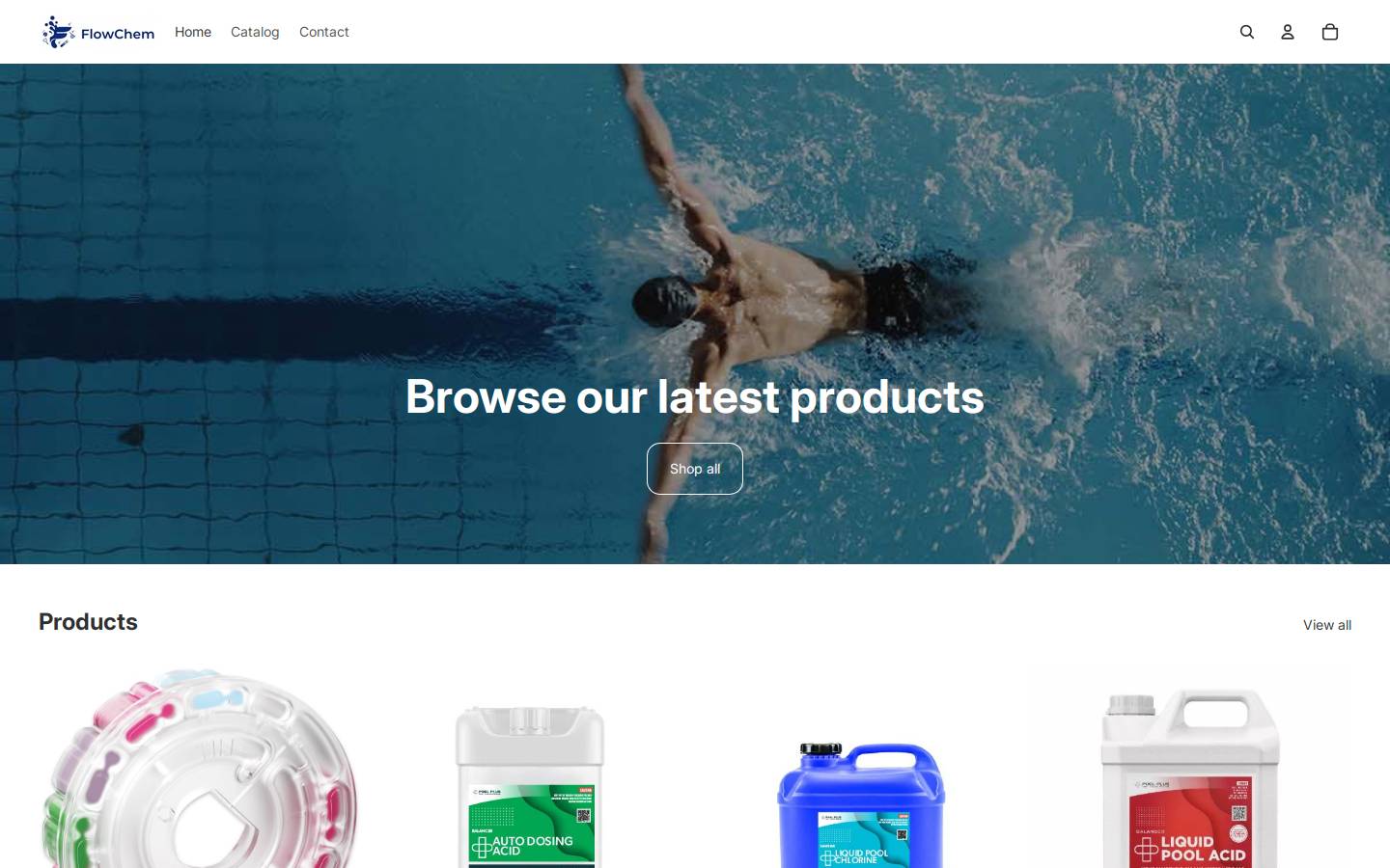 flowchem.com.au homepage screenshot