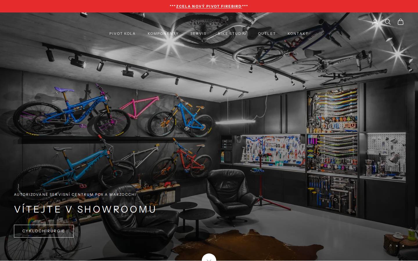 flowcycles.cz homepage screenshot