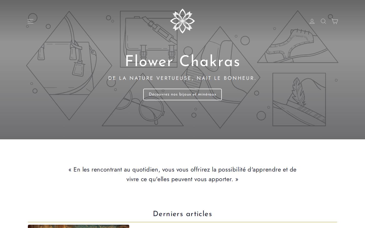 flower-chakras.fr homepage screenshot