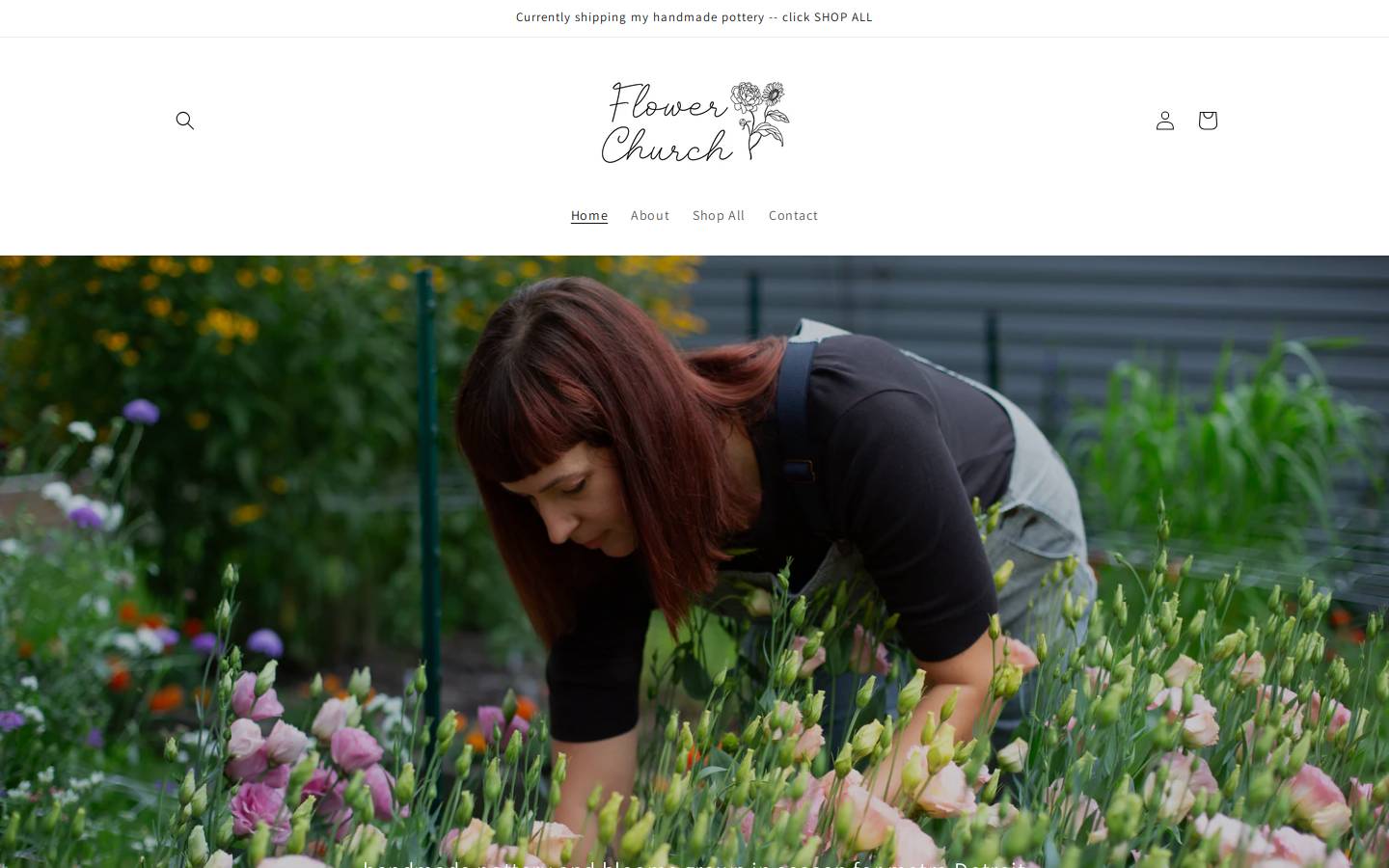 flowerchurch.net homepage screenshot