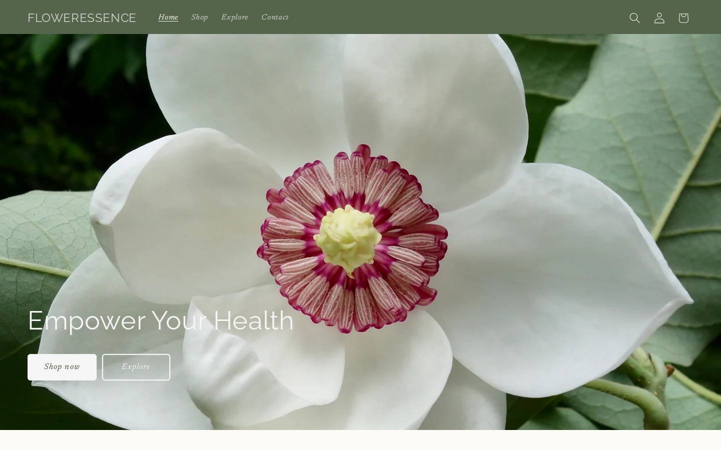 floweressence.com.au homepage screenshot