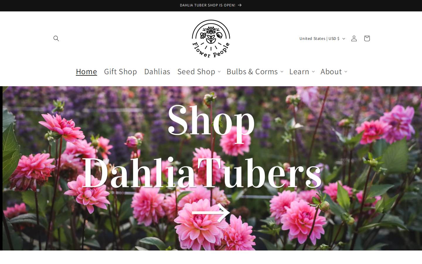 flowerpeople.com homepage screenshot