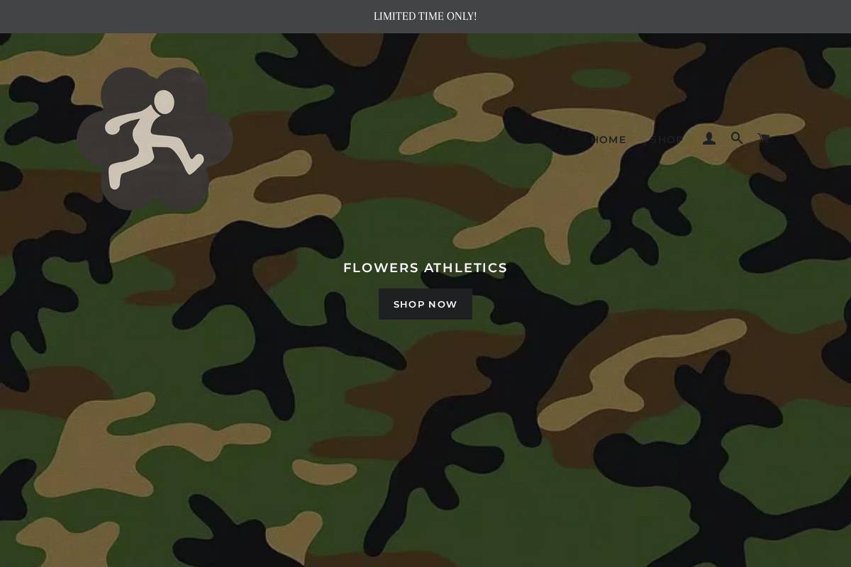 flowersathletics.com homepage screenshot