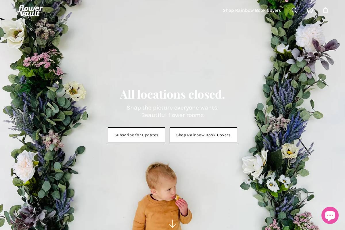 flowervault.com homepage screenshot
