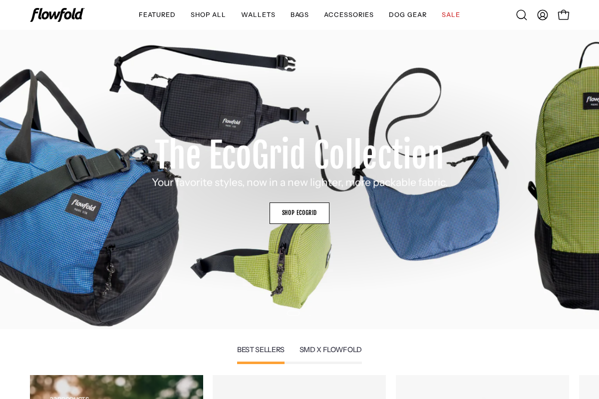 Flowfold homepage screenshot