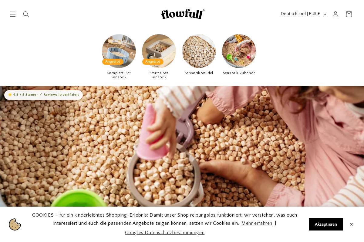 flowfull.de homepage screenshot