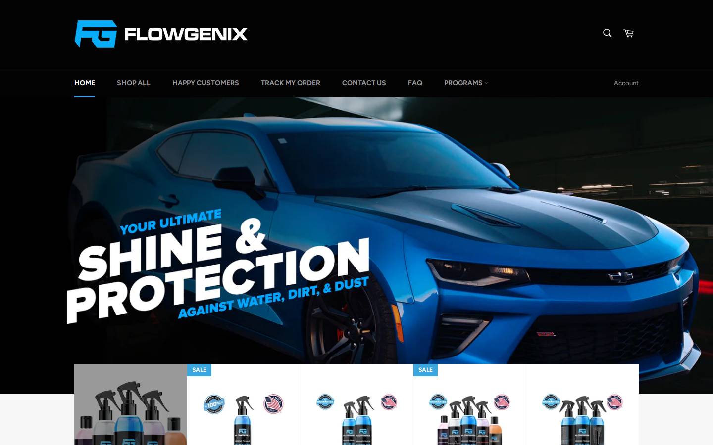 flowgenix.com homepage screenshot
