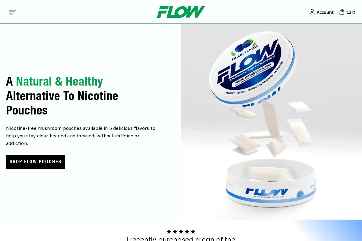 flowpouch.com homepage screenshot