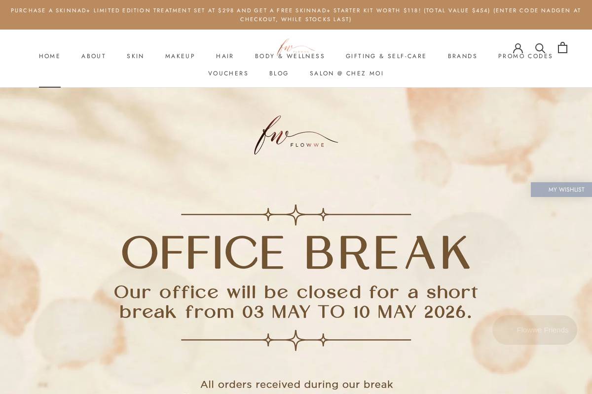 flowwe.sg homepage screenshot