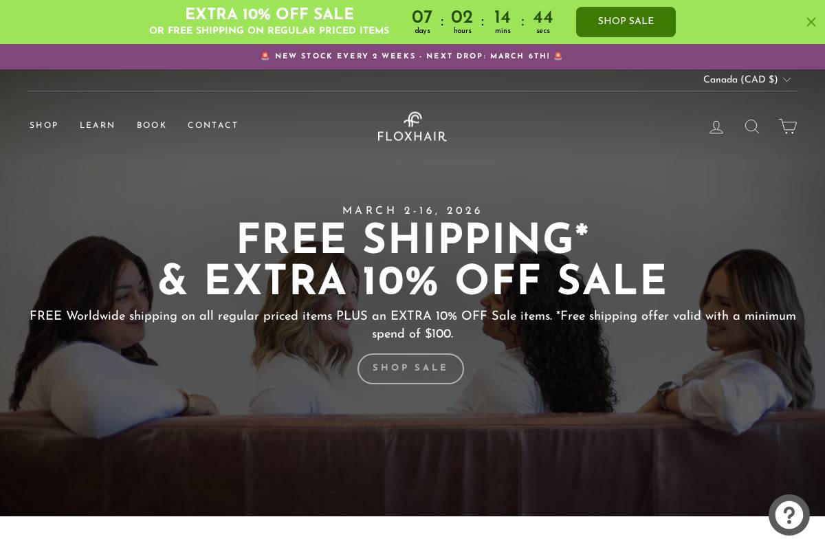 Floxhair homepage screenshot