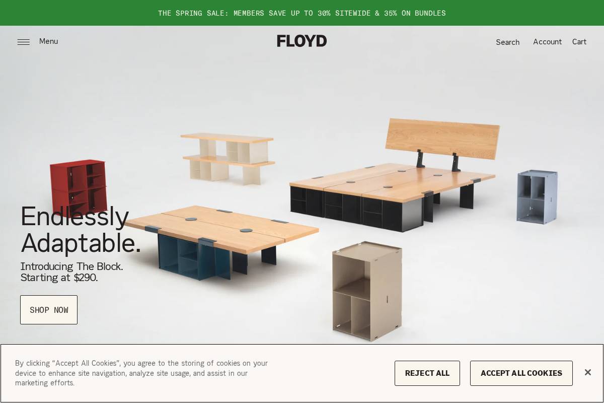 Floyd homepage screenshot