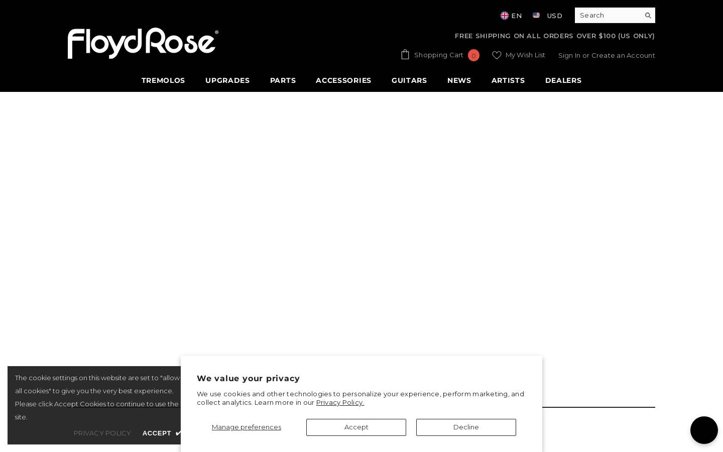 Floyd Rose homepage screenshot