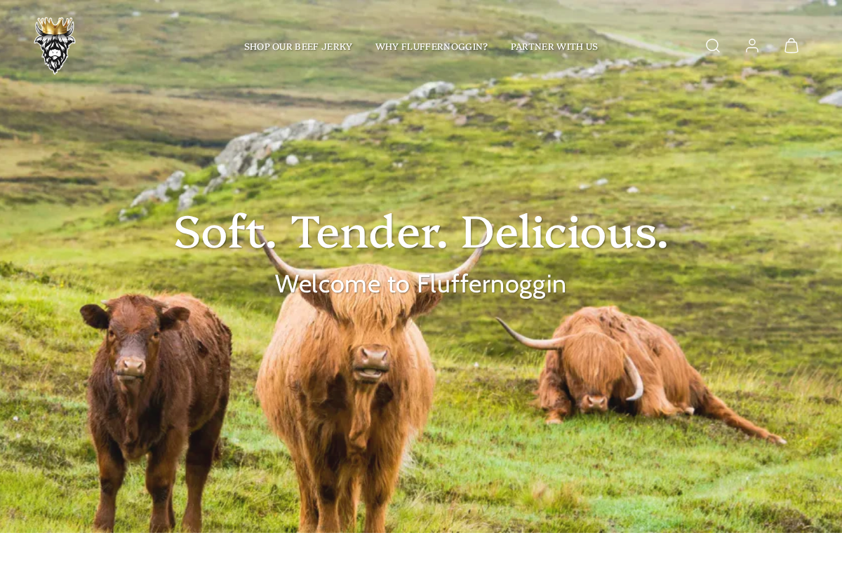 Fluffernoggin homepage screenshot