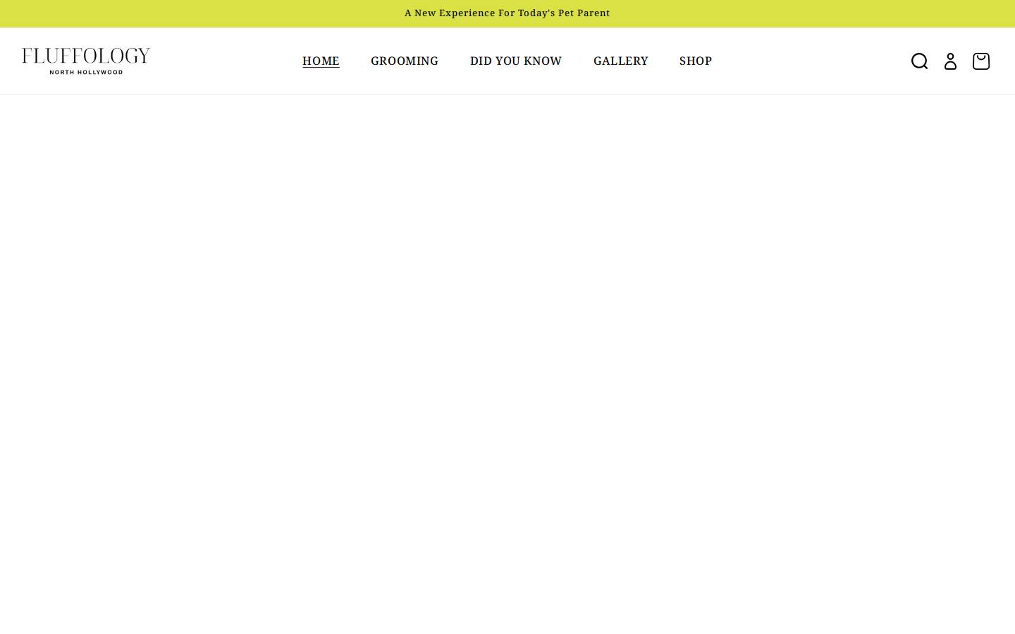 fluffology.com homepage screenshot