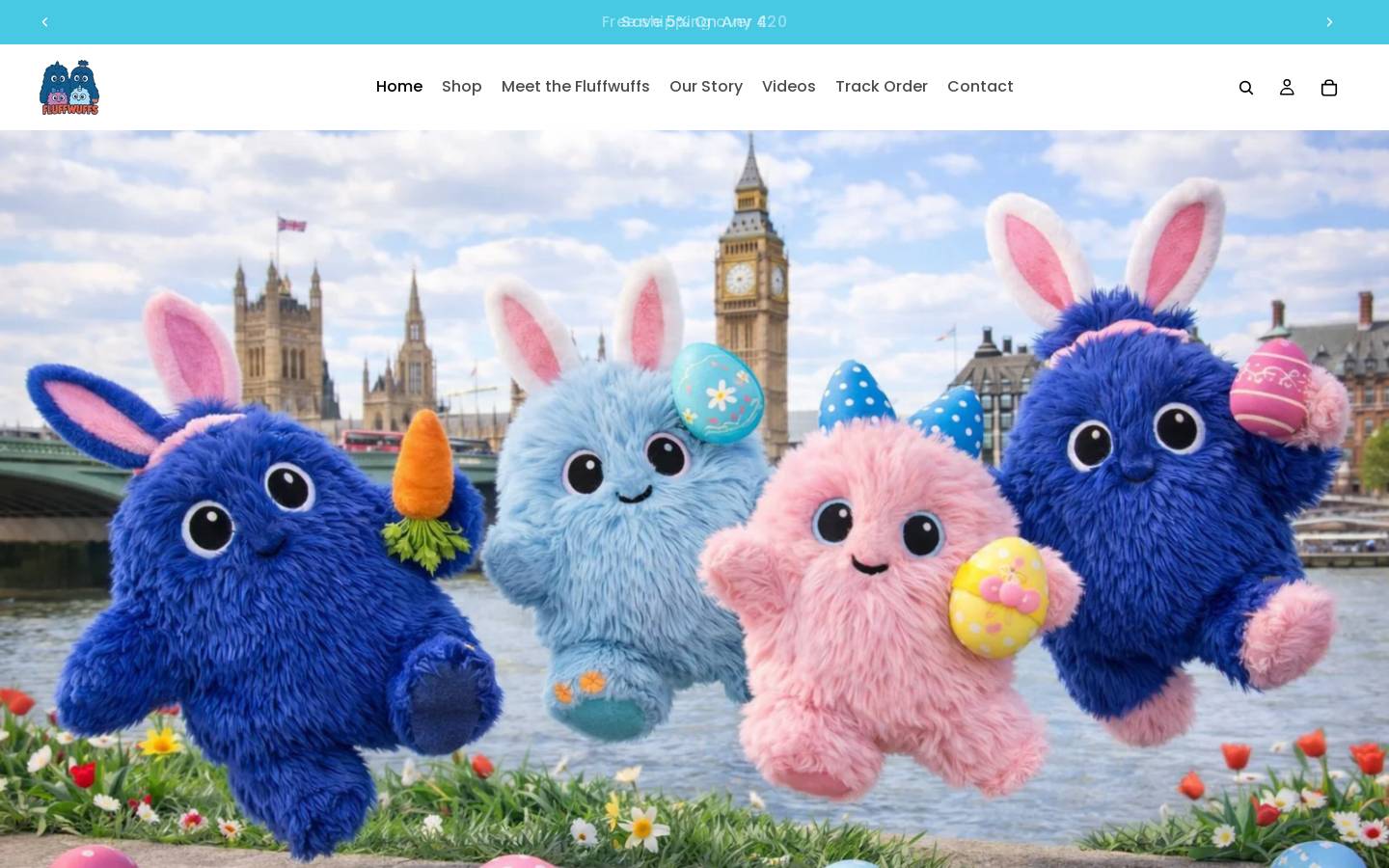 fluffwuffs.com homepage screenshot