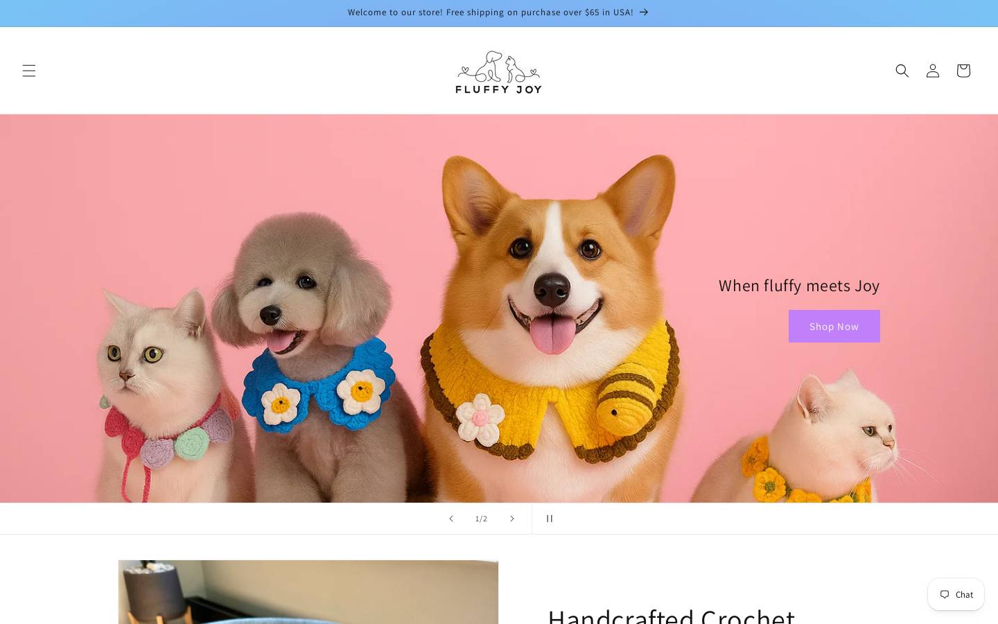 fluffyjoynyc.com homepage screenshot