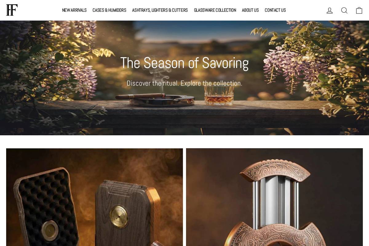 fluidandfire.com homepage screenshot