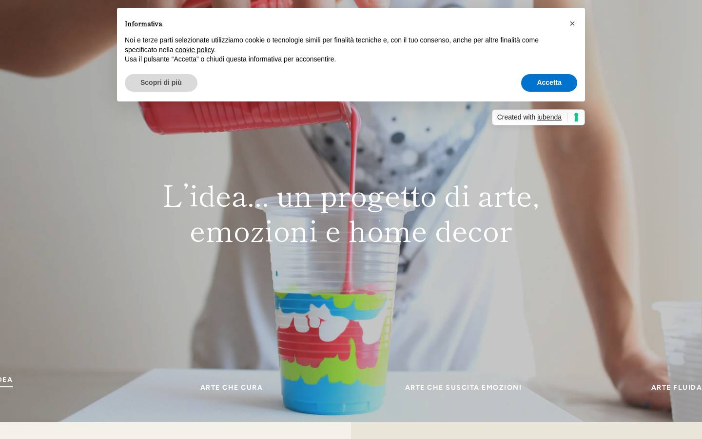 Fluidartlab Crincoli homepage screenshot