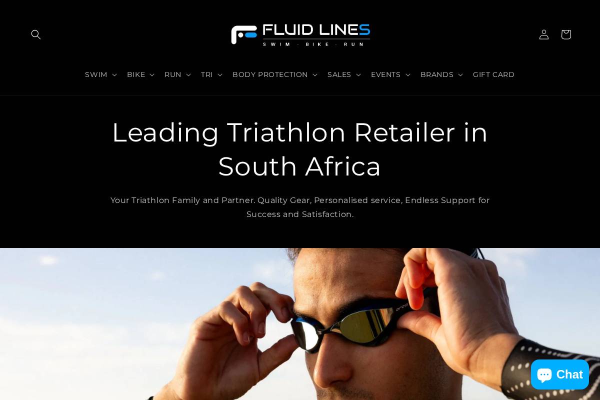 Fluidlines homepage screenshot