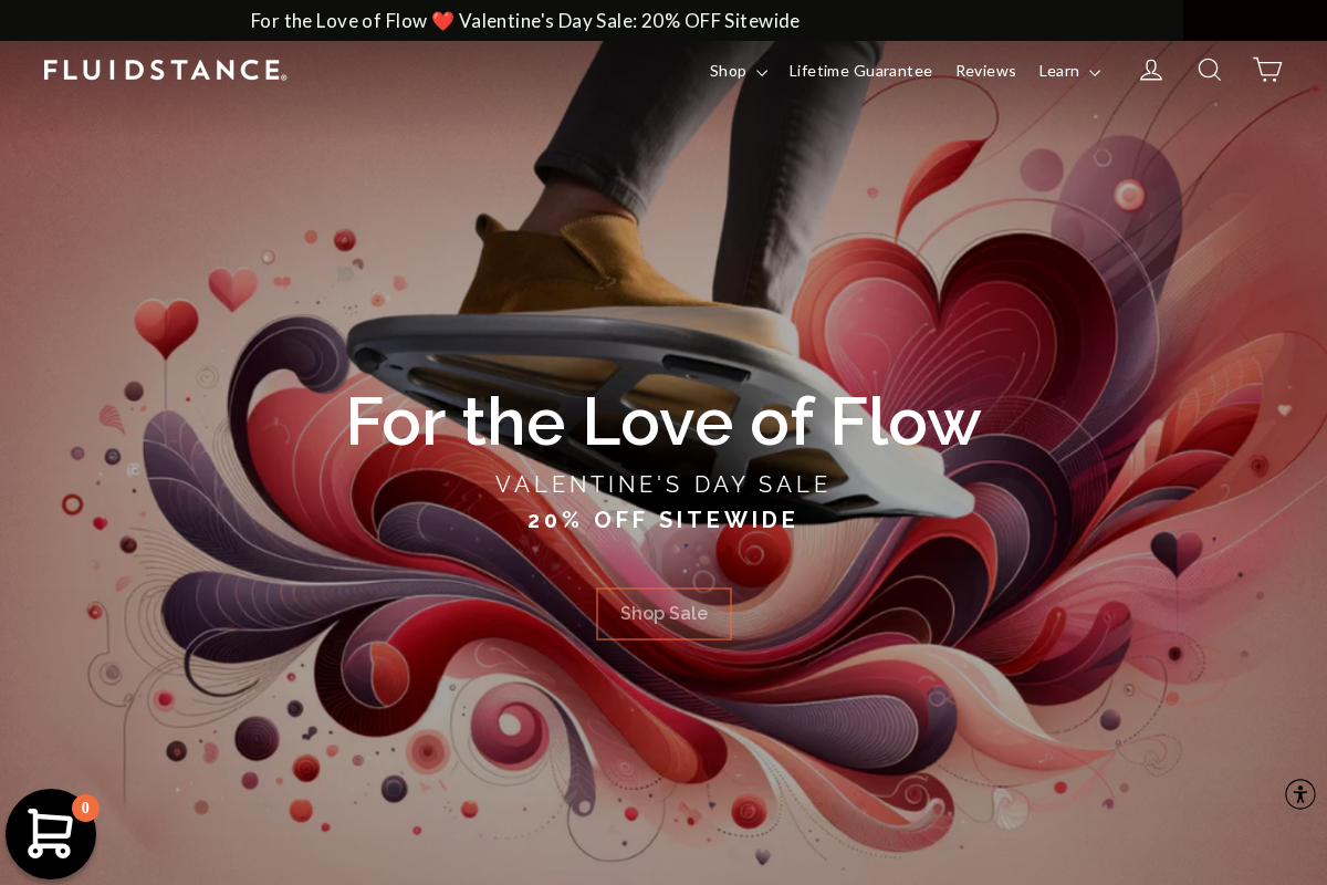fluidstance.com homepage screenshot