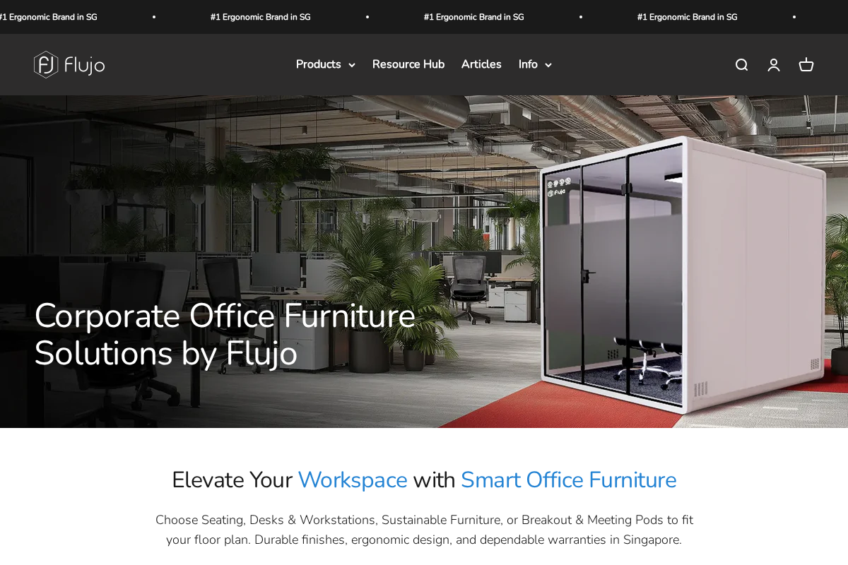 flujo homepage screenshot