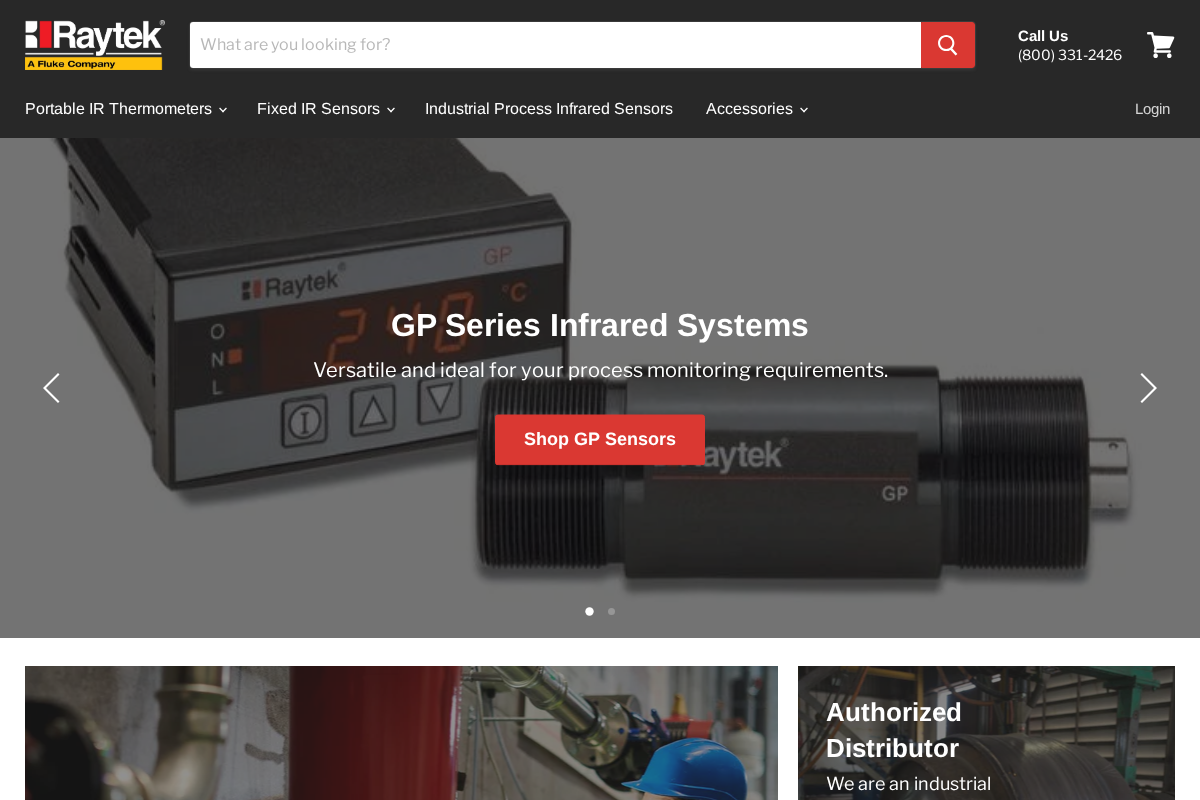 Raytek Direct homepage screenshot