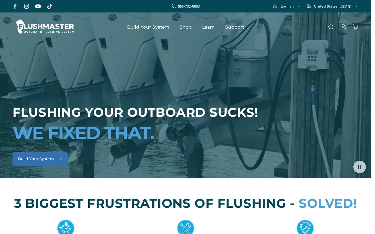 flushmaster.com homepage screenshot