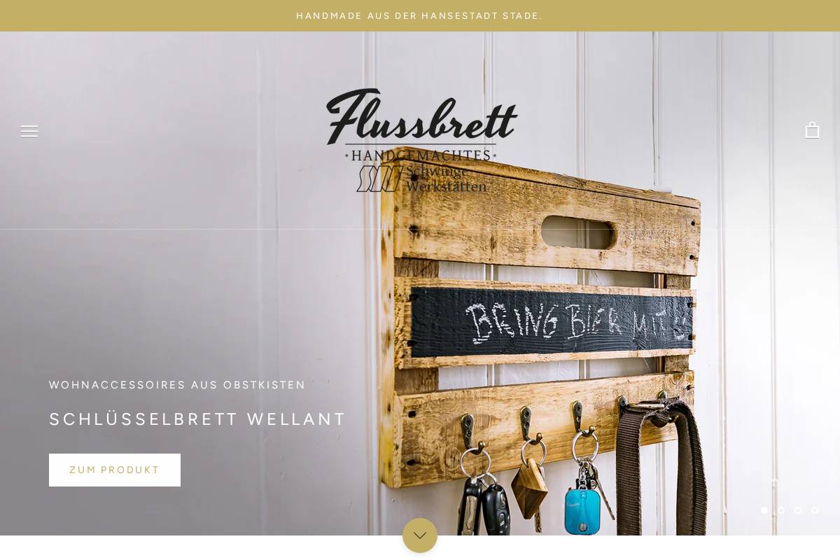 flussbrett.de homepage screenshot