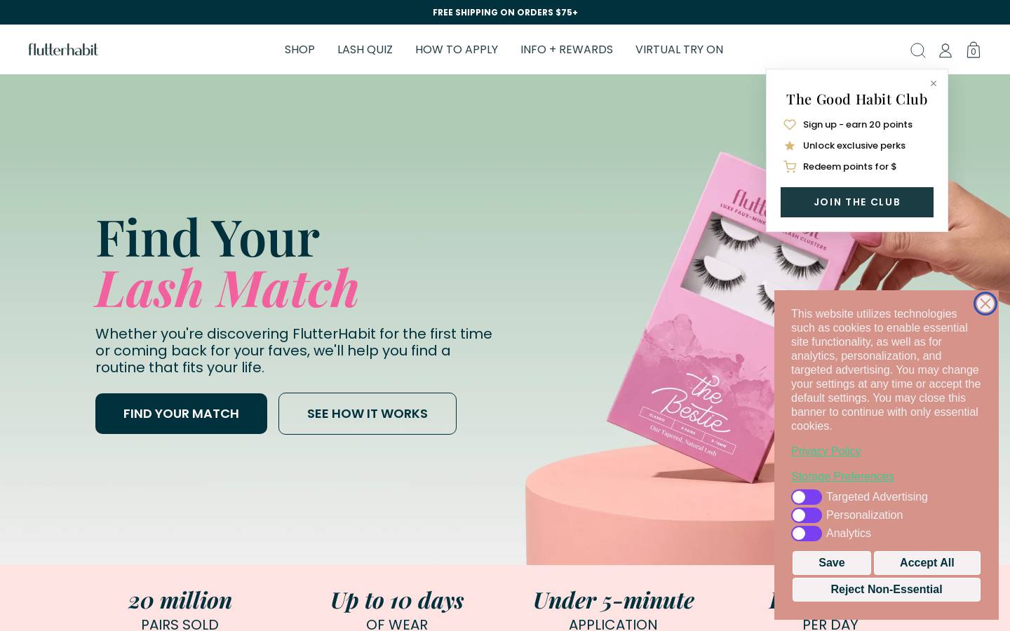 flutterhabit.com homepage screenshot